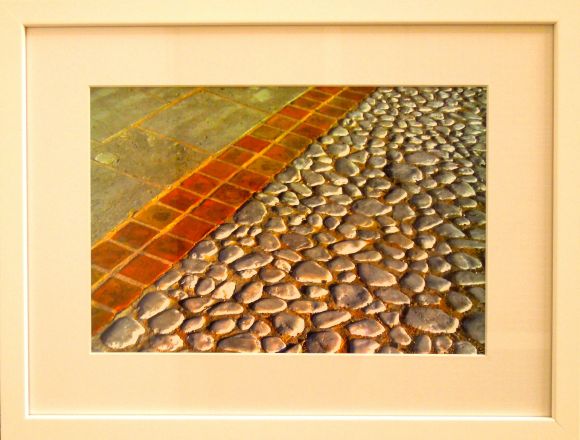 Fragments - 2013<br /><br /><h6>South of France: Cobbled Street</h6>  Artistâ€™s photographic print on Somerset Velvet 1/5 <br /> 400mm x 300mm H <br /><br /><br /><br /><br /><br /><br /><h7>For sale</h7>